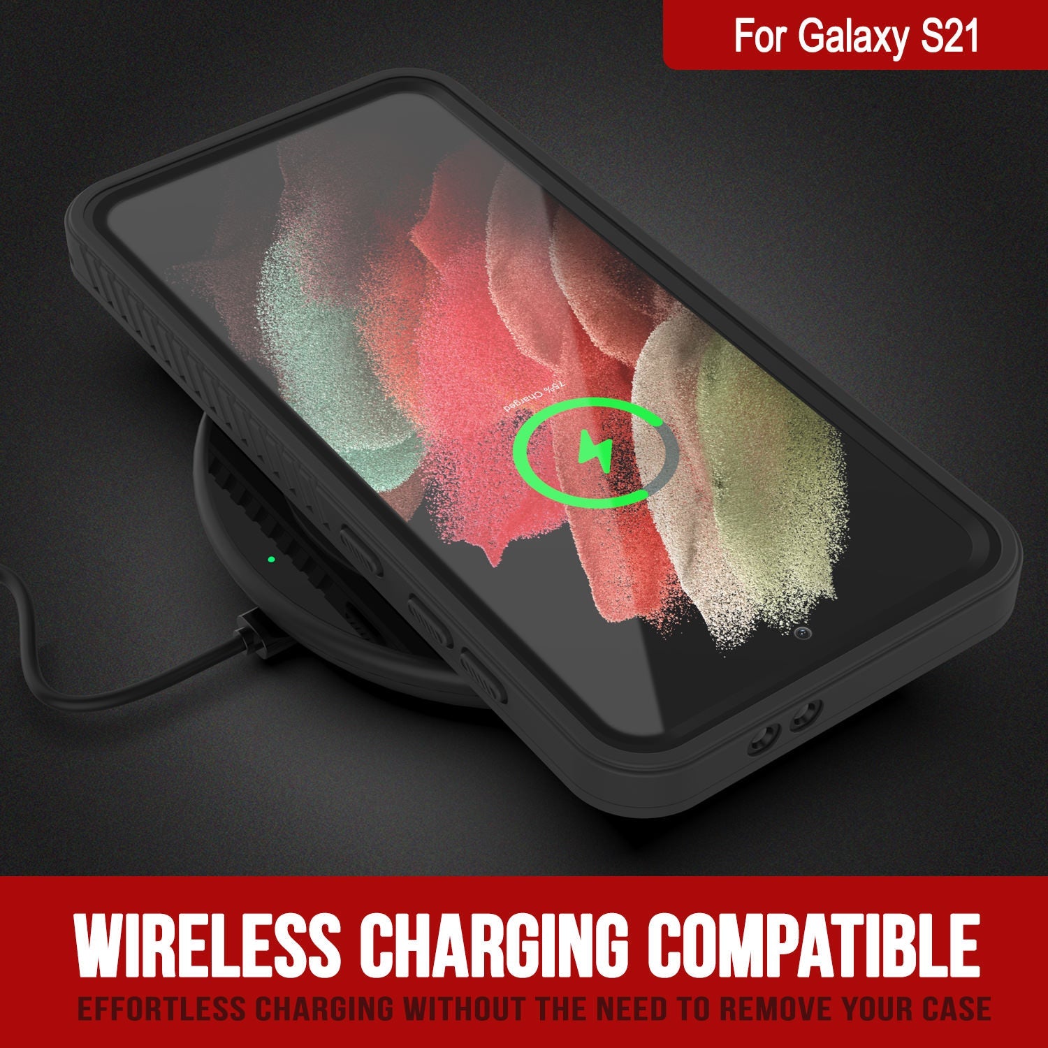 Galaxy S21 FE Water/Shockproof [Extreme Series] With Screen Protector Case [Black]