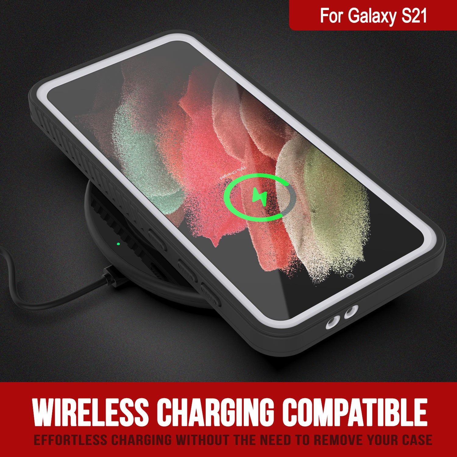 Galaxy S21 Water/Shock/Snow/dirt proof [Extreme Series] Punkcase Slim Case [White]