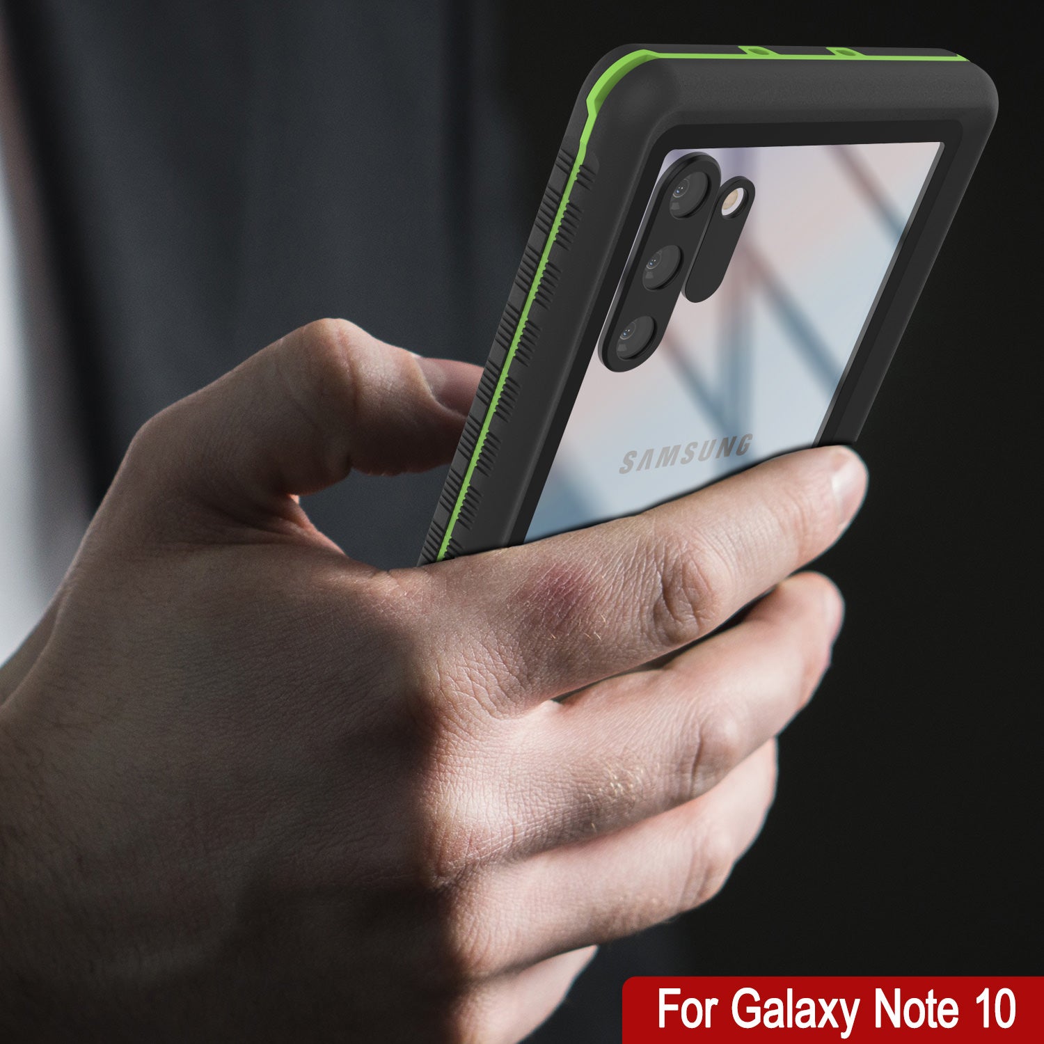 Punkcase Note 10 Waterproof Case [Aqua Series] Armor Cover [Green]