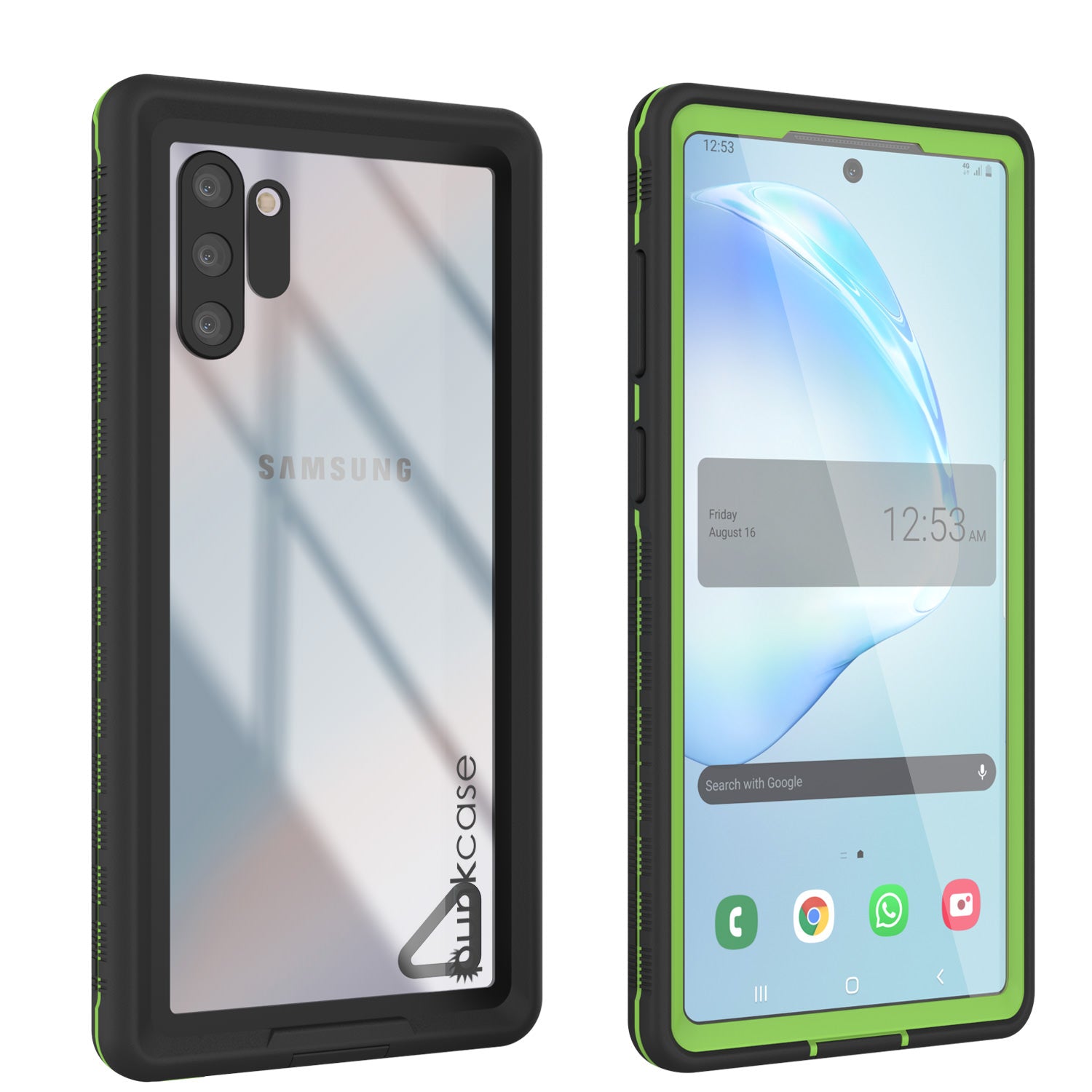 Punkcase Note 10 Waterproof Case [Aqua Series] Armor Cover [Green]