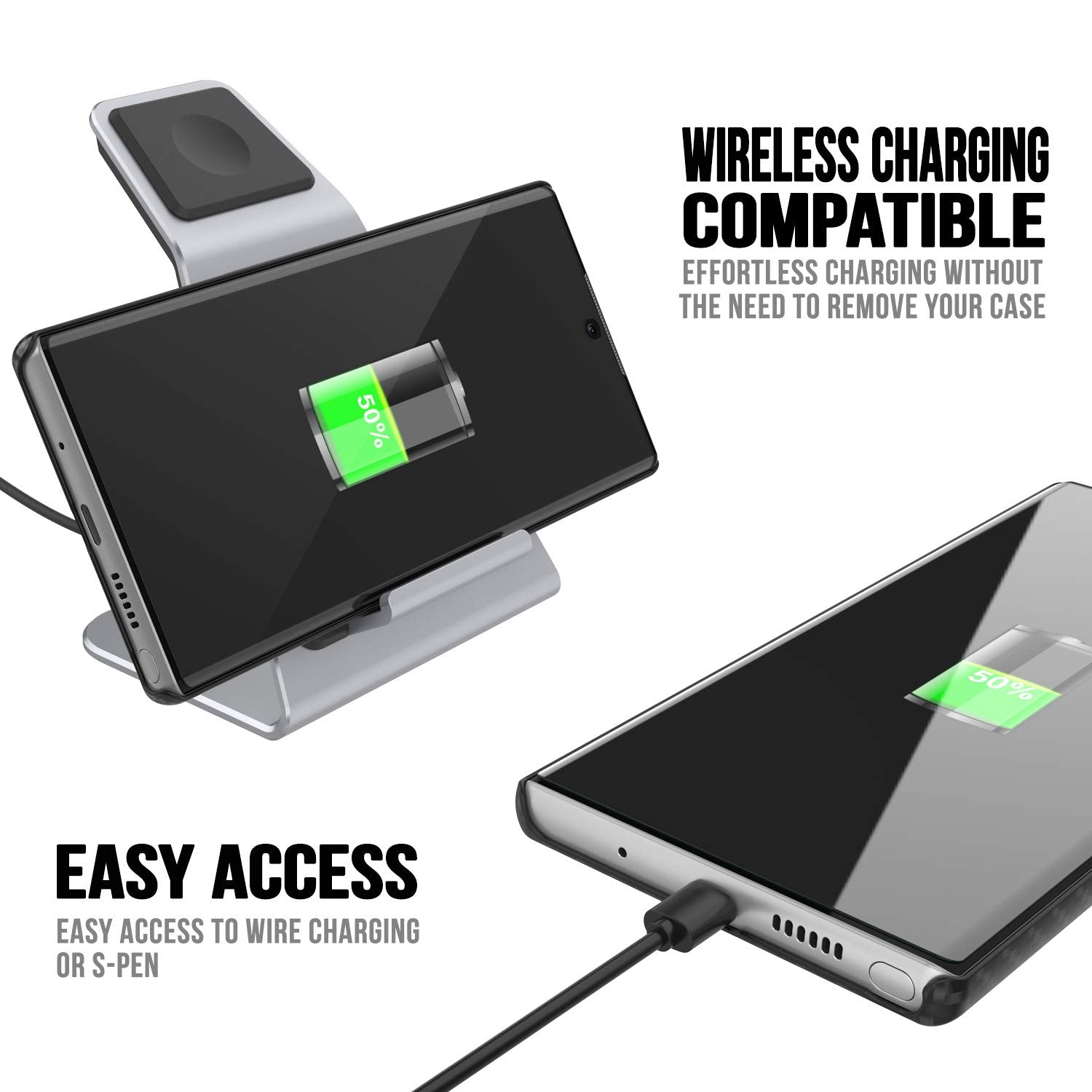 Galaxy Note 10 Case, Punkcase CarbonShield, Heavy Duty & Ultra Thin Cover