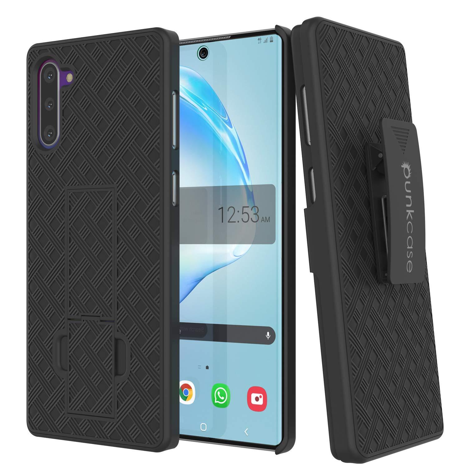 PunkCase Galaxy Note 20 Case with Screen Protector, Holster Belt Clip & Built-in Kickstand [Black]