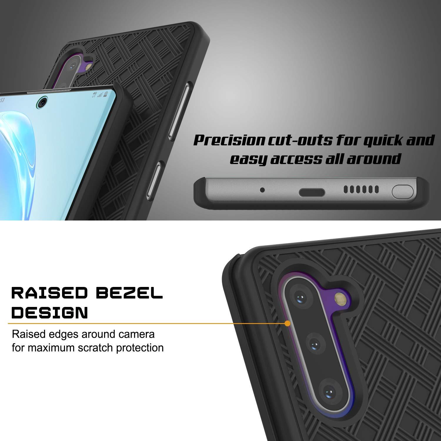 PunkCase Galaxy Note 20 Case with Screen Protector, Holster Belt Clip & Built-in Kickstand [Black]