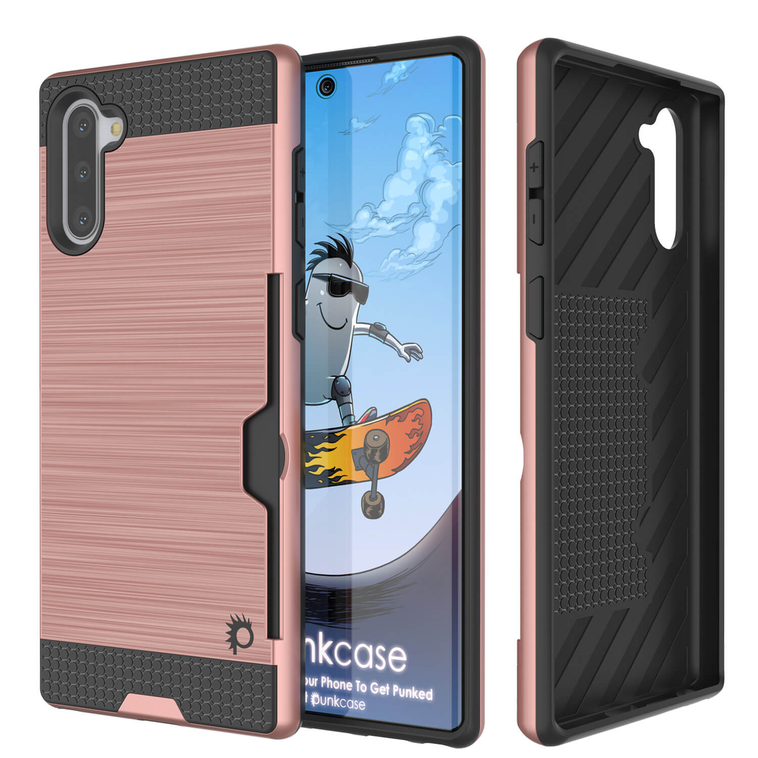 Galaxy Note 10 Case PUNKcase SLOT Series Slim Fit Samsung Note 10 Rose Gold