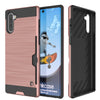 Galaxy Note 10+ Plus Case, PUNKcase [SLOT Series] Slim Fit  Samsung Note 10+ Plus [Rose Gold]