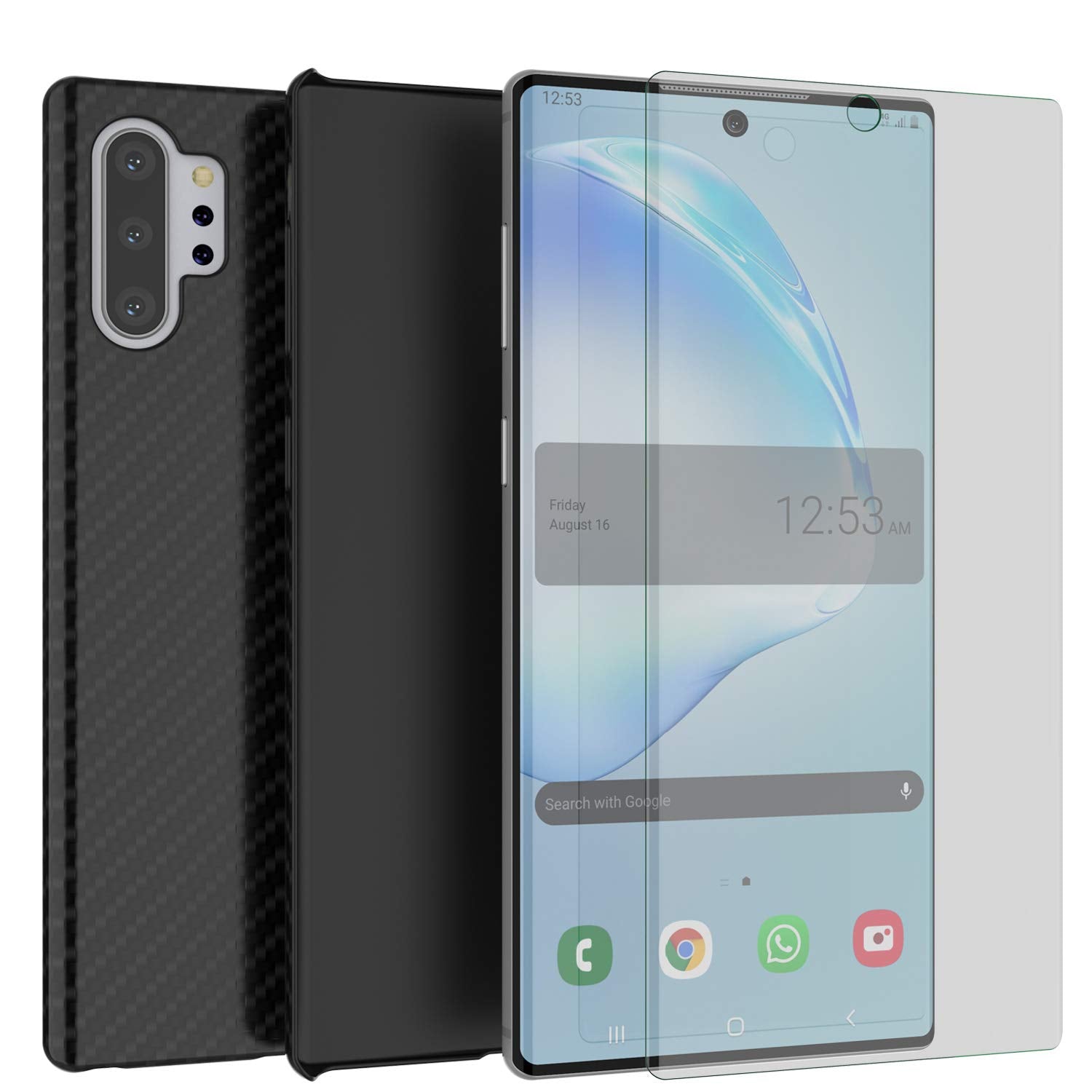 Galaxy Note 10+ Plus Case, Punkcase CarbonShield, Heavy Duty & Ultra Thin Cover