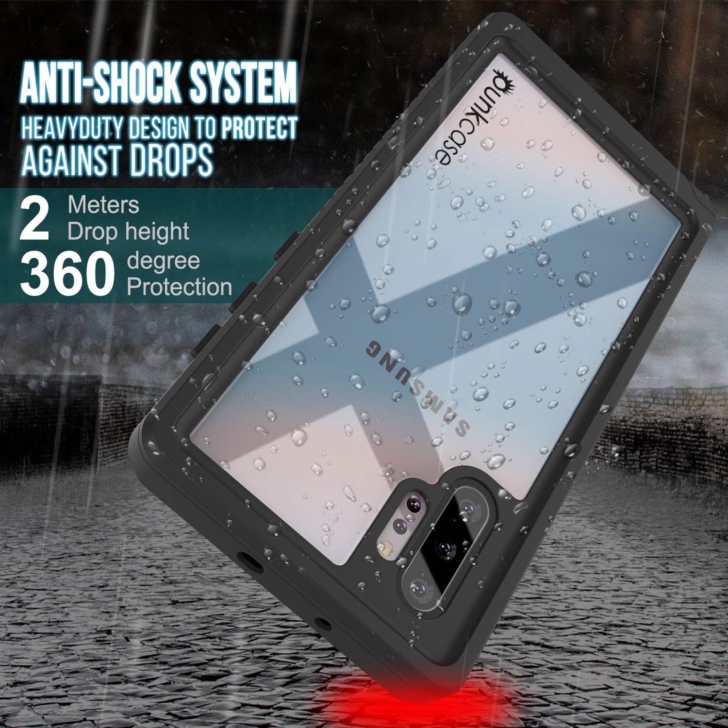 Galaxy Note 10+ Plus Case, Punkcase [Extreme Series] Armor Cover W/ Built In Screen Protector [Pink]