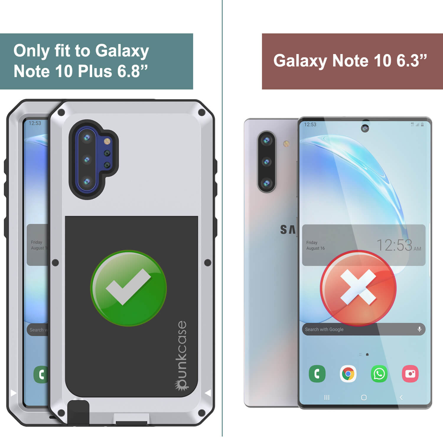 Punkcase Custodia a portafoglio per Galaxy Note 10 [Serie Punkcase Custodia a portafoglio per Galaxy Note 10 [Serie