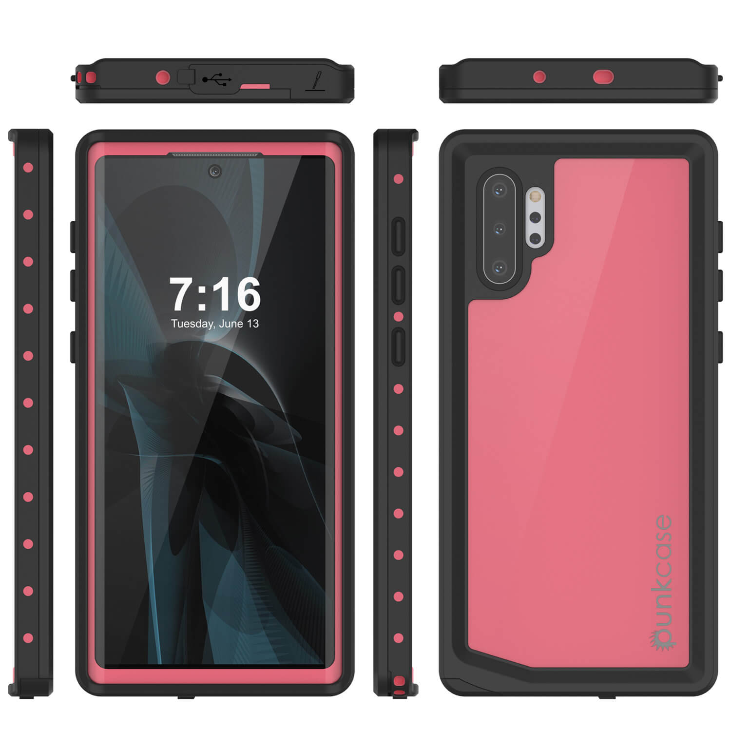 Waterproof Case Rugged Case For Note 10 Plus Screen Protector Note