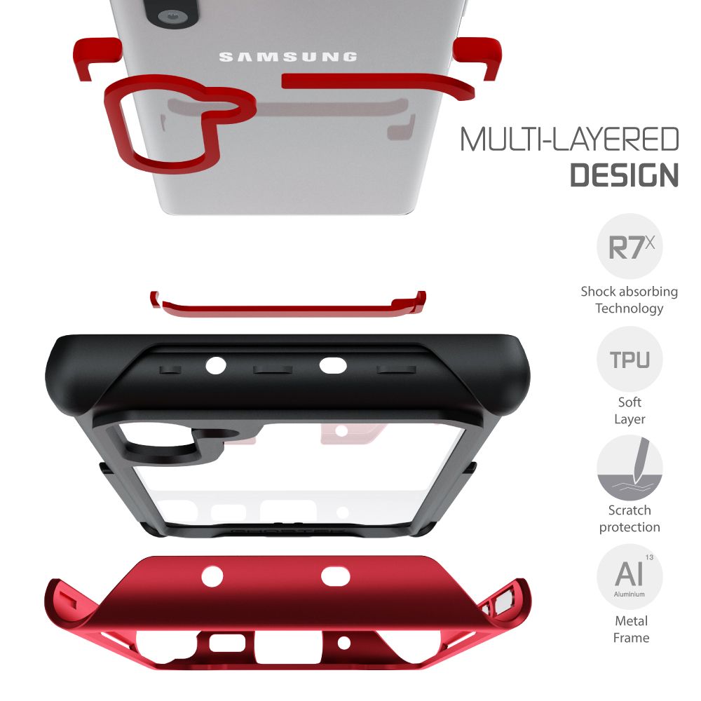 ATOMIC SLIM 3 for Galaxy Note 10 - Military Grade Aluminum Case [Red]