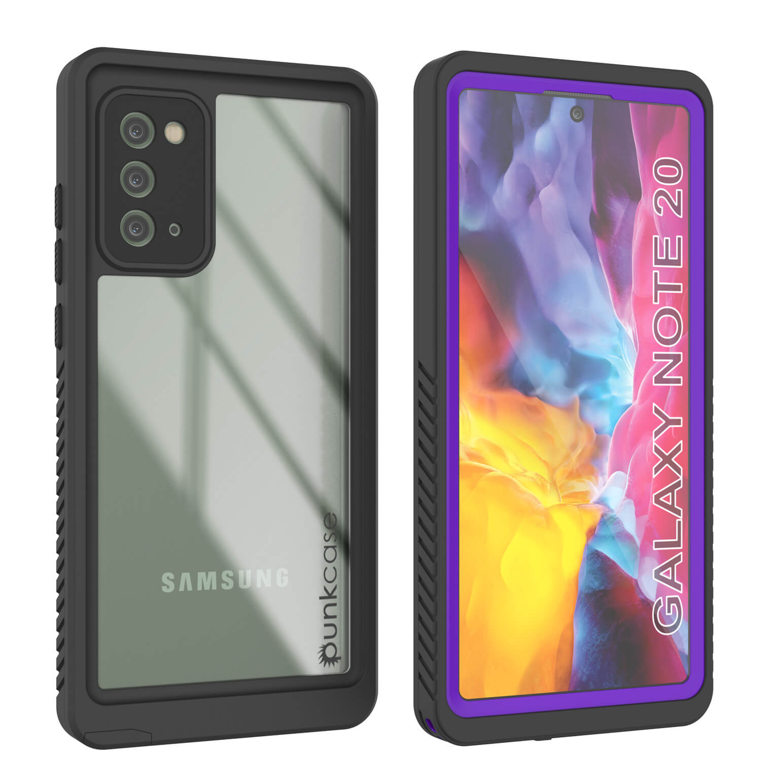 Galaxy Note 20 Case, Punkcase [Extreme Series] Armor Cover W/ Built In Screen Protector [Purple]