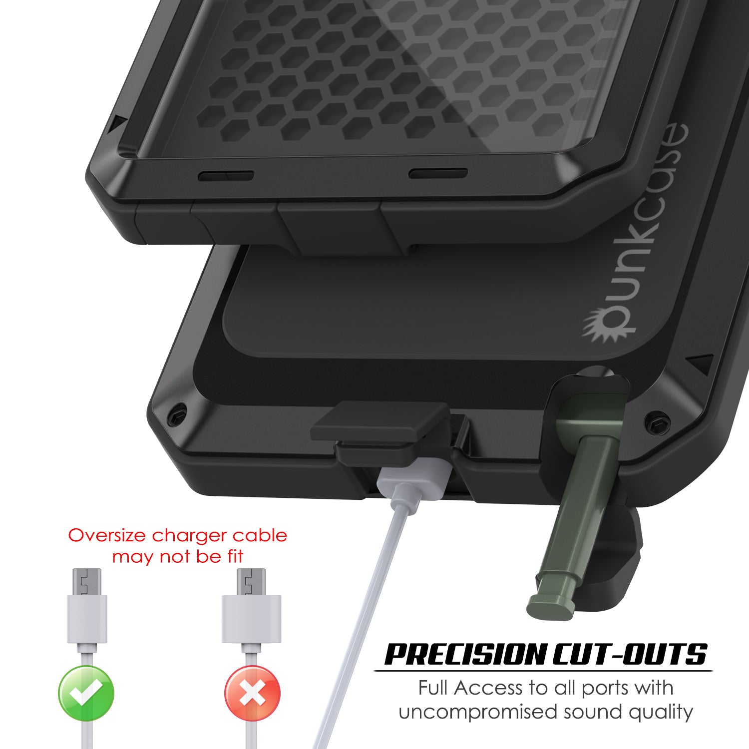 Galaxy Note 20 Ultra Case, PUNKcase Metallic Black Shockproof  Slim Metal Armor Case [Black]