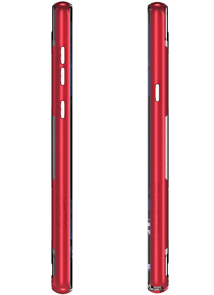 Galaxy Note 9 Case, Ghostek Cloak 3 Full Body TPU [Shockproof] | RED