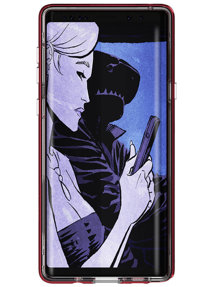 Galaxy Note 9 Case, Ghostek Cloak 3 Full Body TPU [Shockproof] | RED