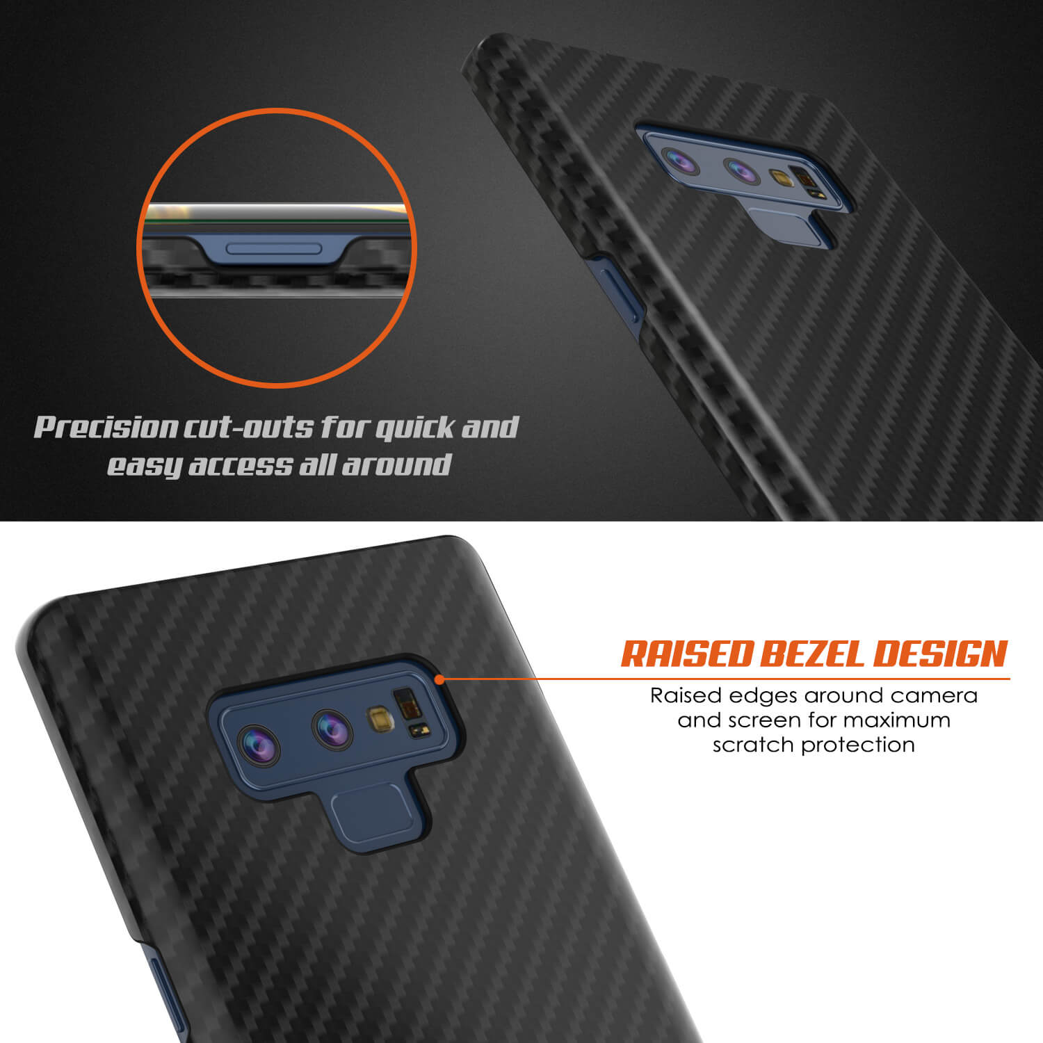 Galaxy Note 9 Case, Punkcase CarbonShield, Heavy Duty & Ultra Thin Cover