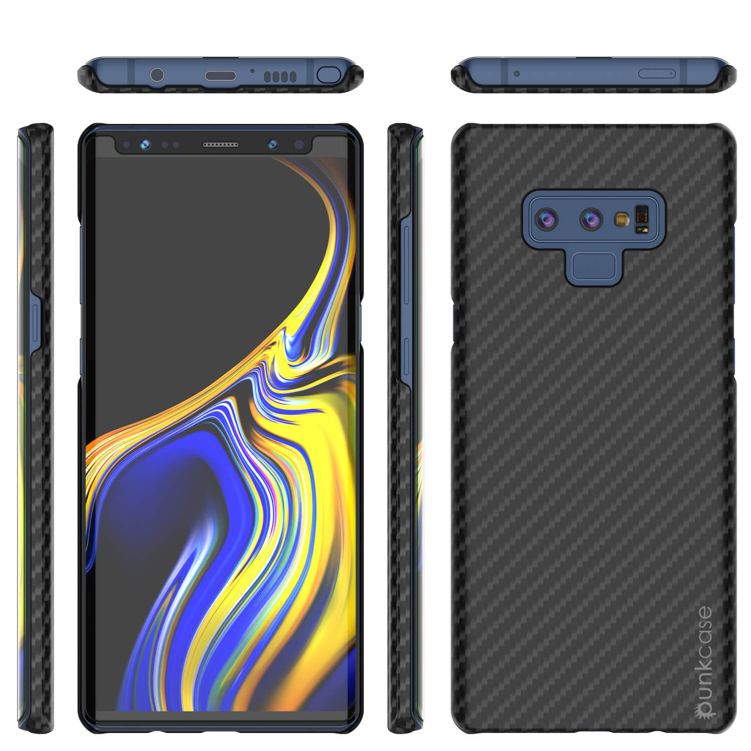 Galaxy Note 9 Case, Punkcase CarbonShield, Heavy Duty & Ultra Thin Cover