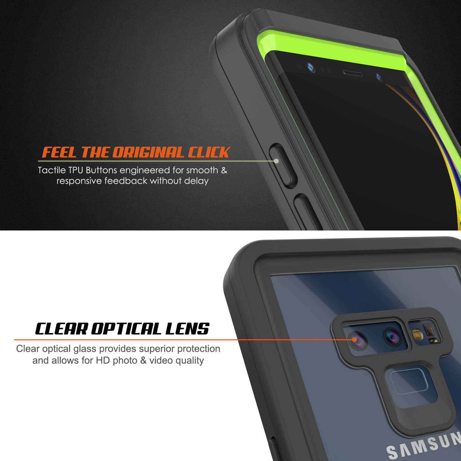 Galaxy Note 9 Case, Punkcase [Extreme Series] Armor Cover W/ Built In Screen Protector [Light Green]