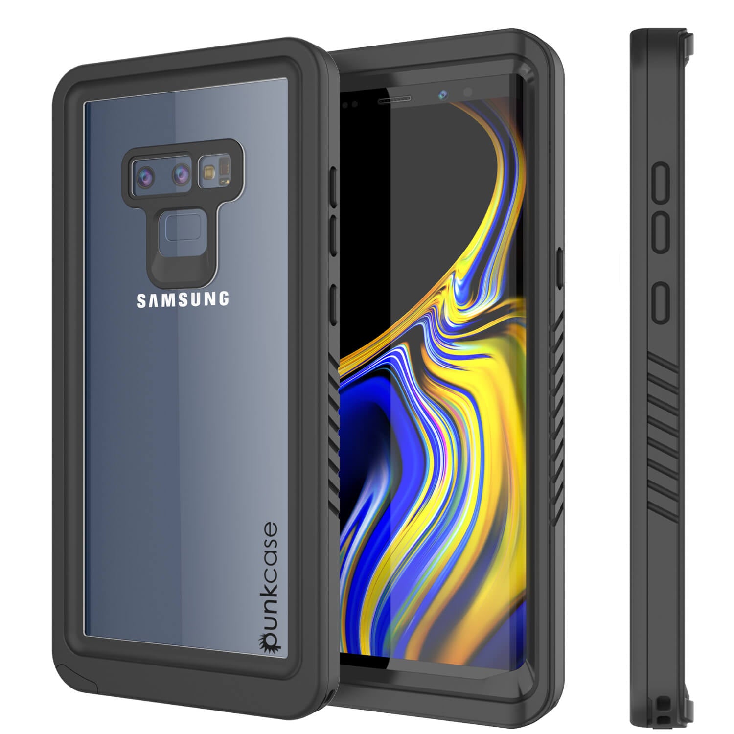 Galaxy Note 9 Case, Punkcase [Extreme Series] Armor Cover W/ Built In Screen Protector [Black]
