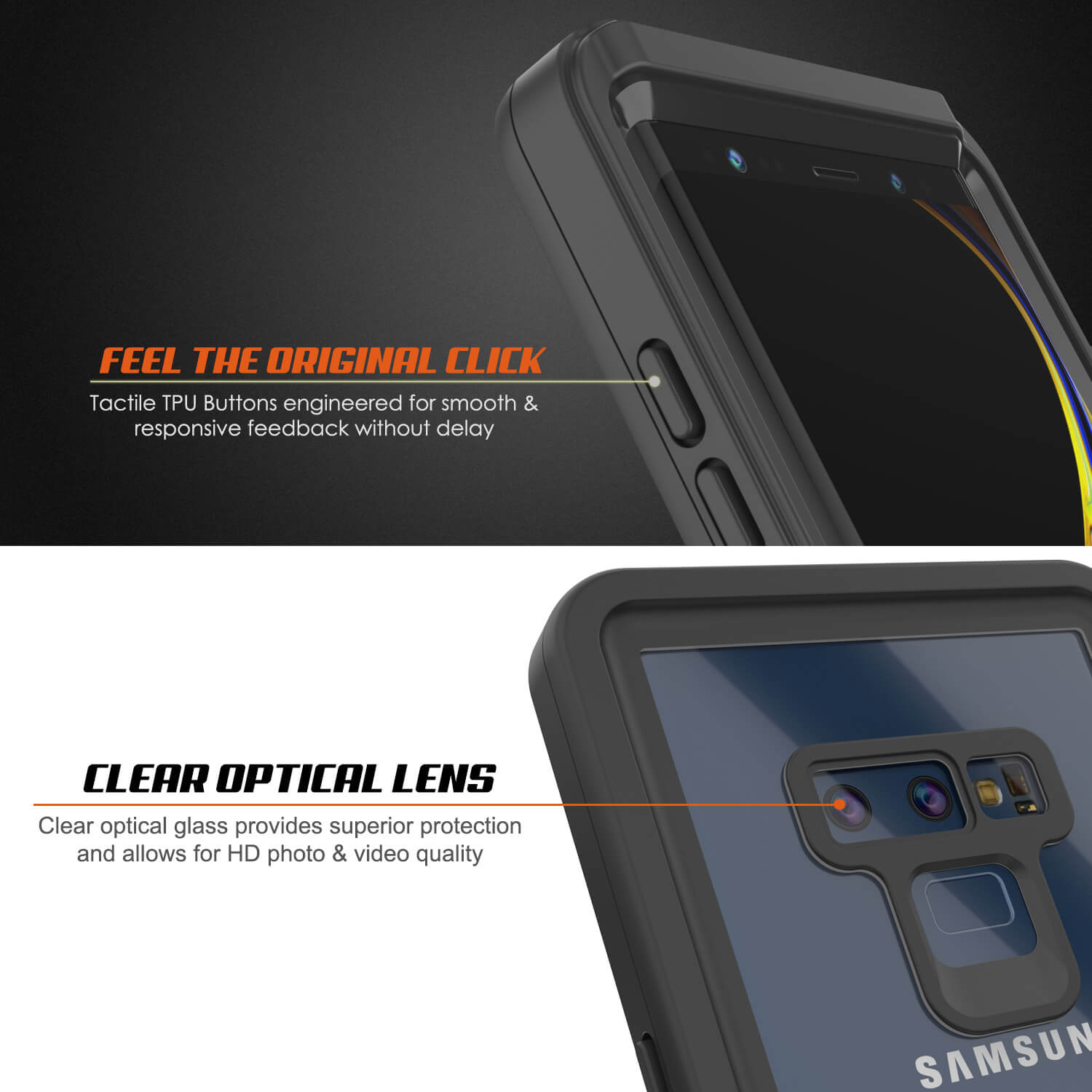 Galaxy Note 9 Case, Punkcase [Extreme Series] Armor Cover W/ Built In Screen Protector [Black]