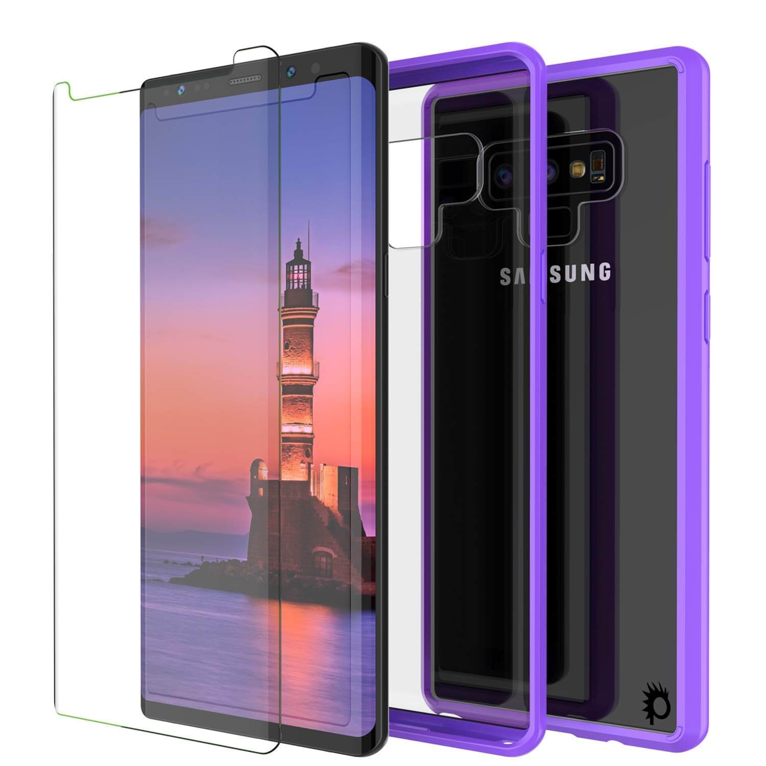 Galaxy Note 9 Punkcase Lucid-2.0 Series Slim Fit Armor Purple Case Cover