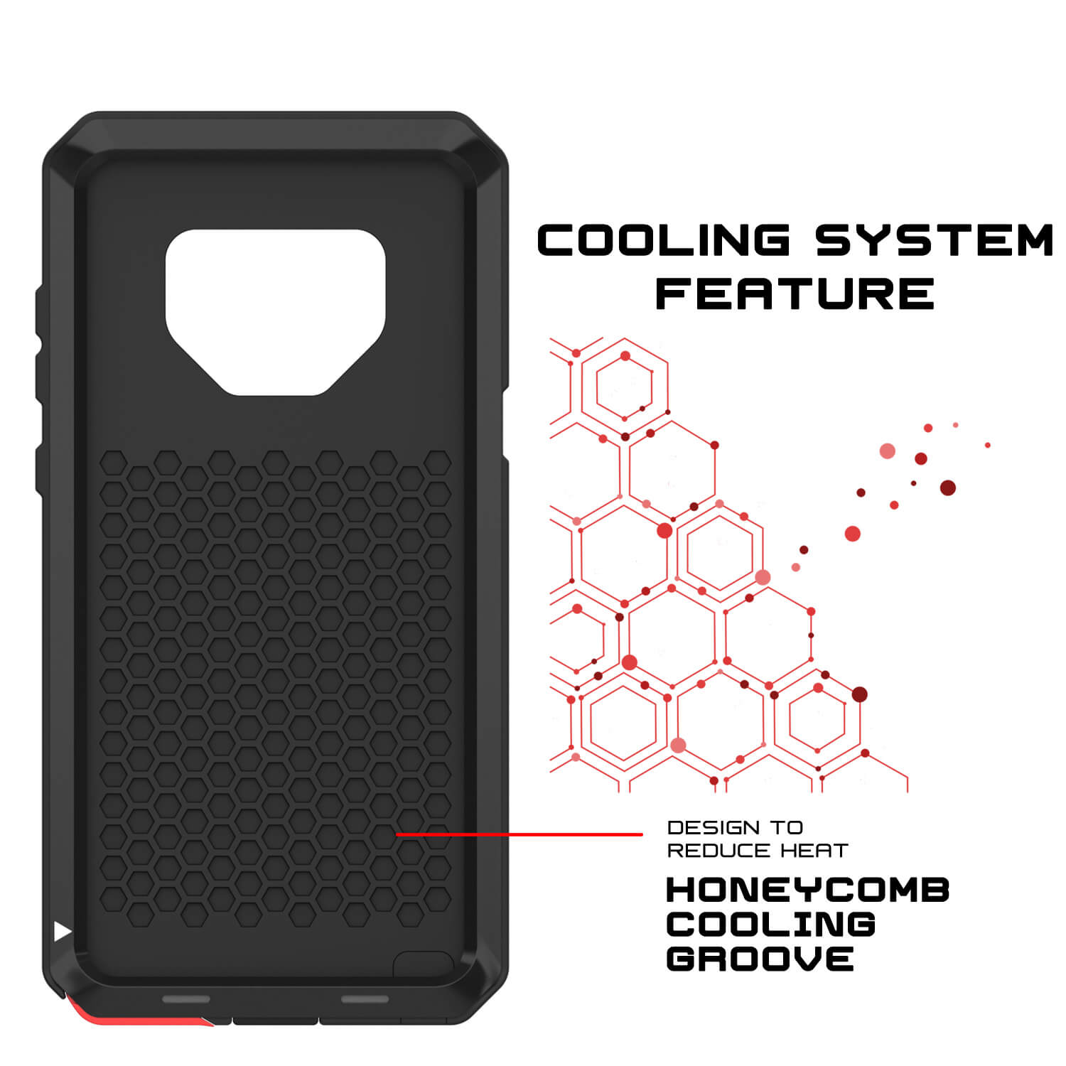 Galaxy Note 9 Case, PUNKcase Metallic Black Shockproof  Slim Metal Armor Case [Black]