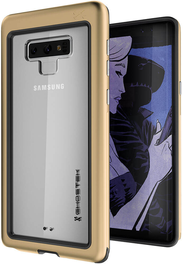 Galaxy Note 9, Ghostek Atomic Slim Case Full Body TPU [Shockproof] | Gold