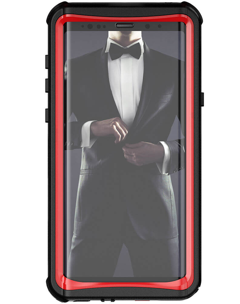 Galaxy Note 9, Ghostek Nautical Waterproof Case Full Body TPU Cover [Shockproof] | Red