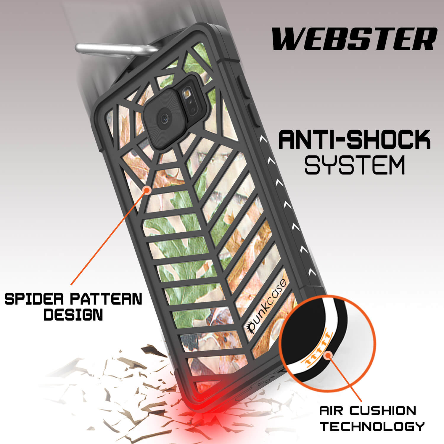 Galaxy Note FE Waterproof Case, Punkcase WEBSTER Series, Camouflage | Heavy Duty Armor Cover