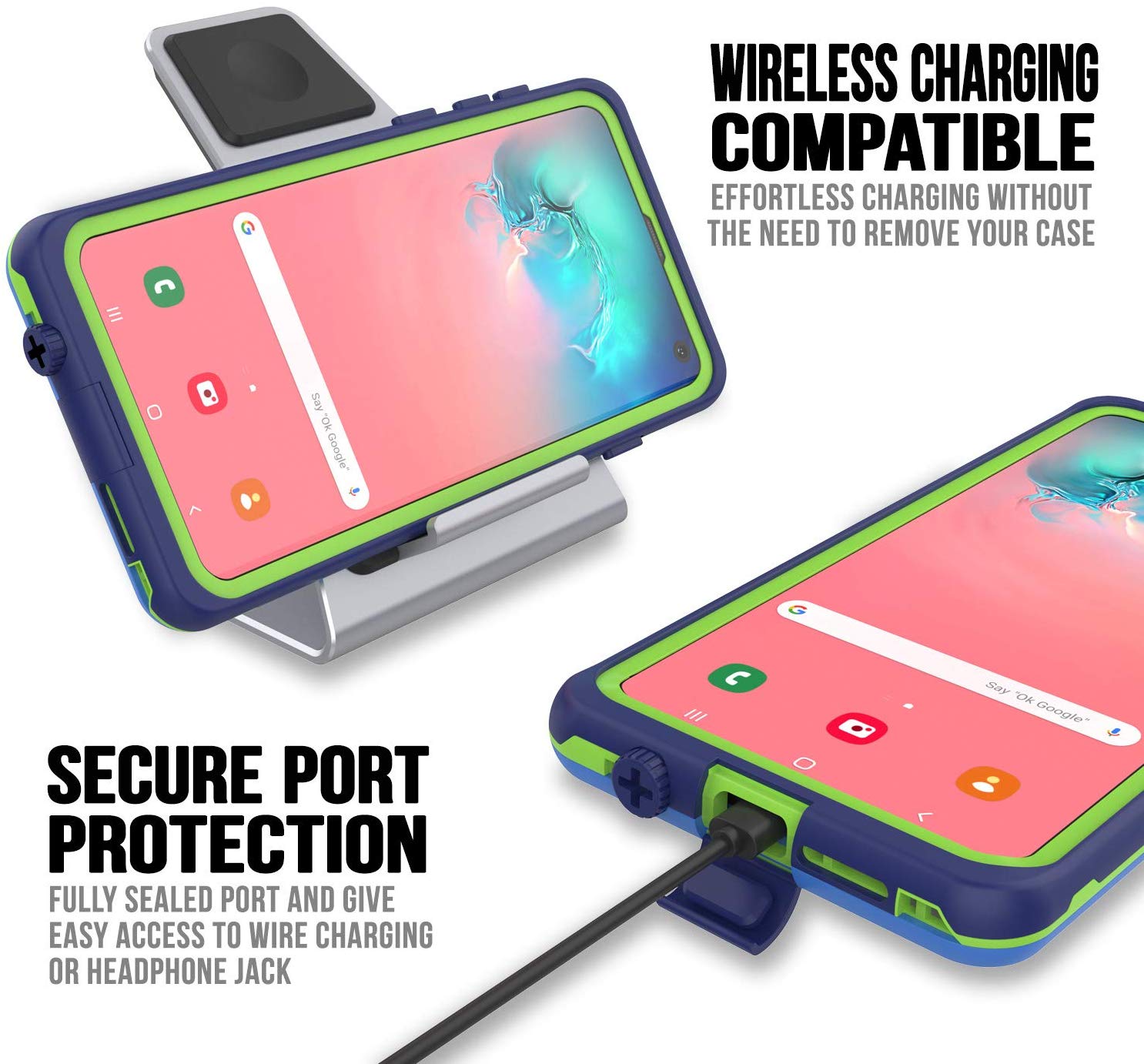 Punkcase S10 Waterproof Case [Aqua Series] Armor Cover [Blue]