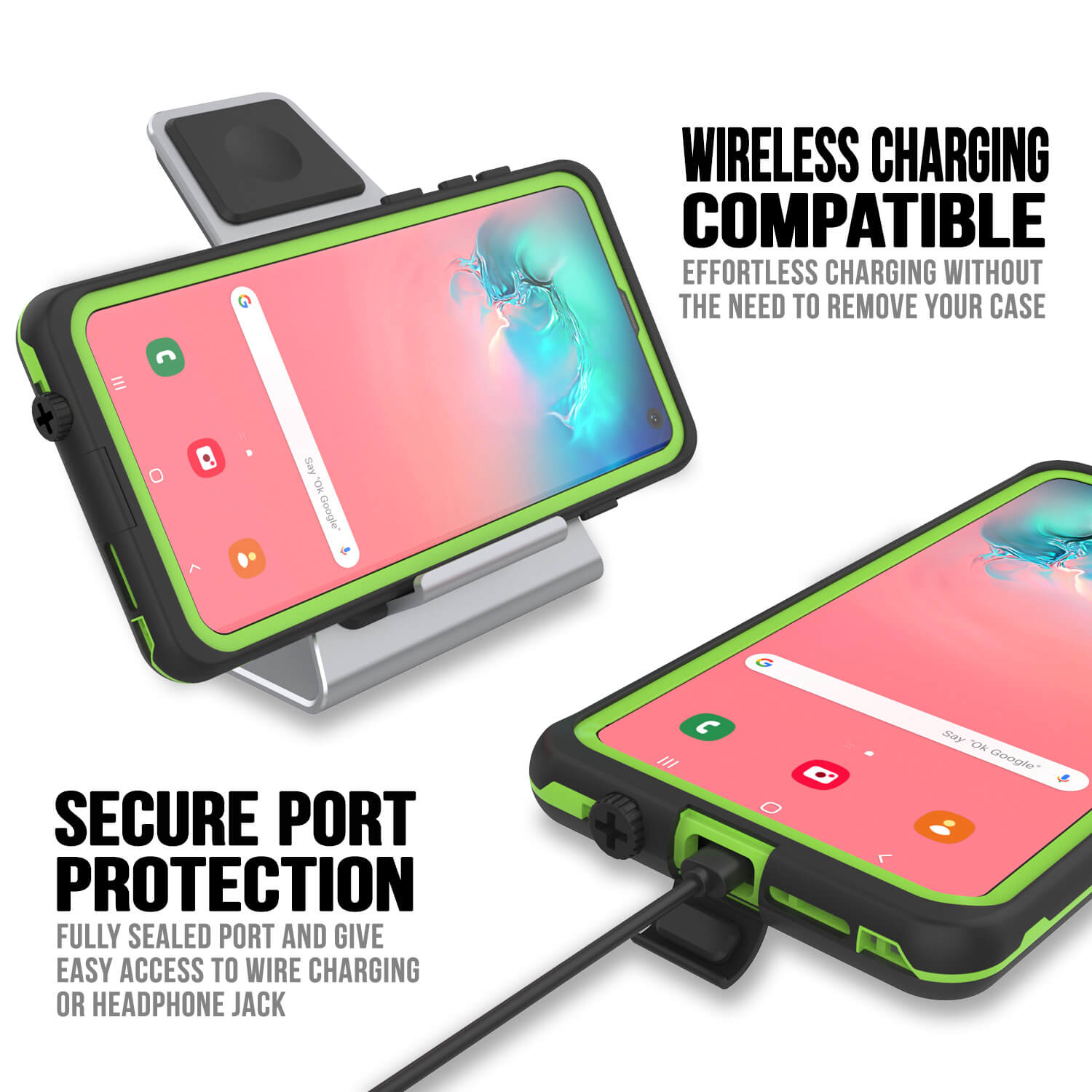 Punkcase S10 Waterproof Case [Aqua Series] Armor Cover [Black]