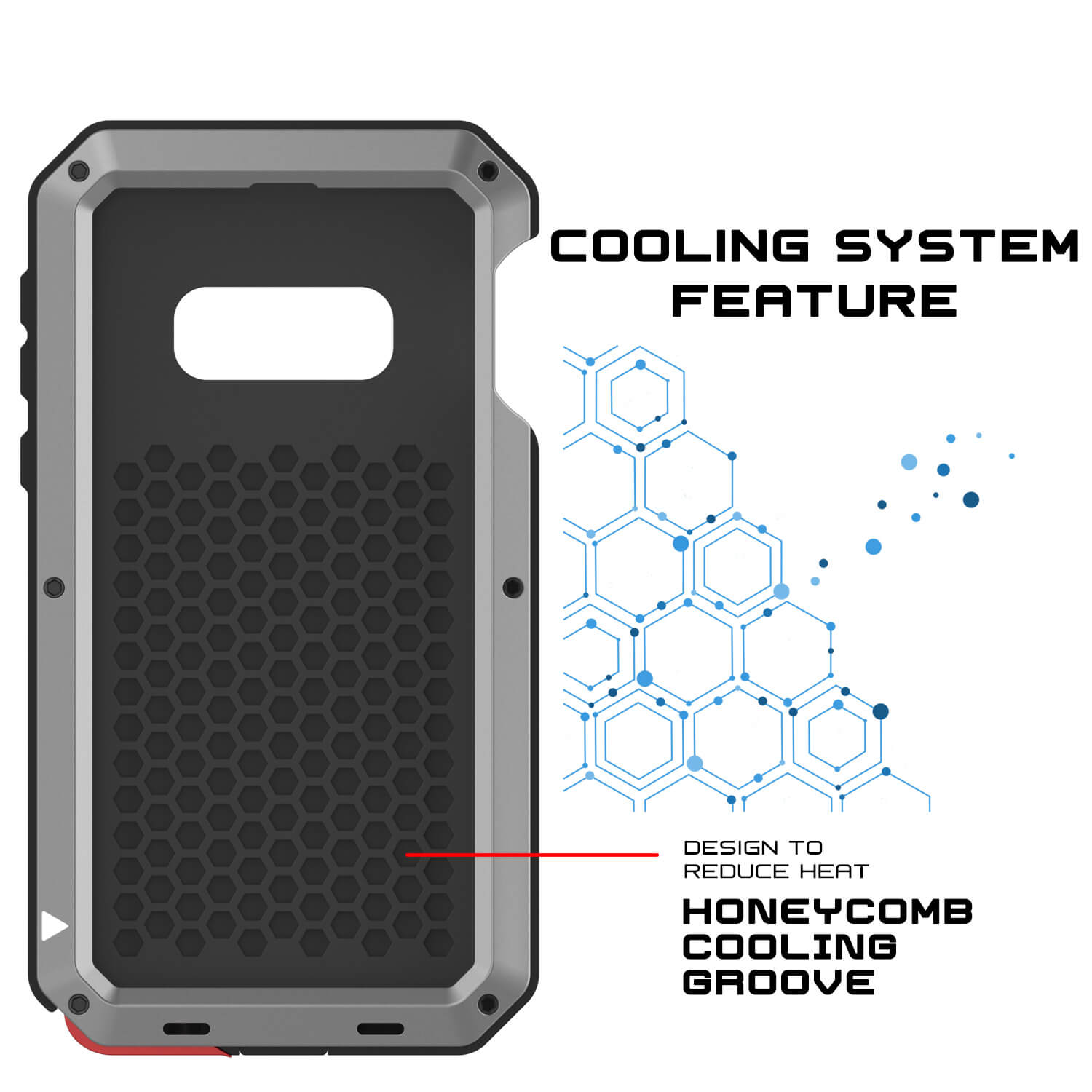 Galaxy S10e Metal Case, Heavy Duty Military Grade Rugged Armor Cover [Silver]