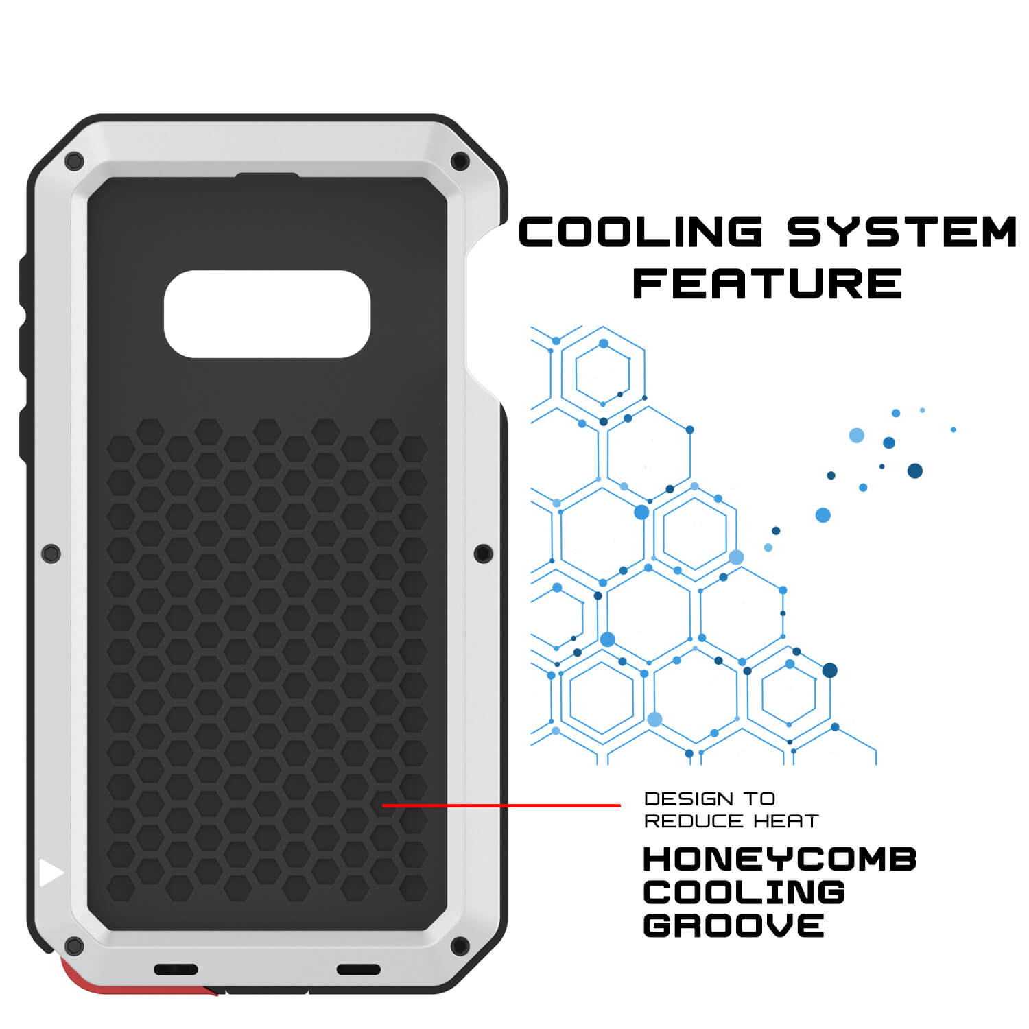 Galaxy S10e Metal Case, Heavy Duty Military Grade Rugged Armor Cover [White]