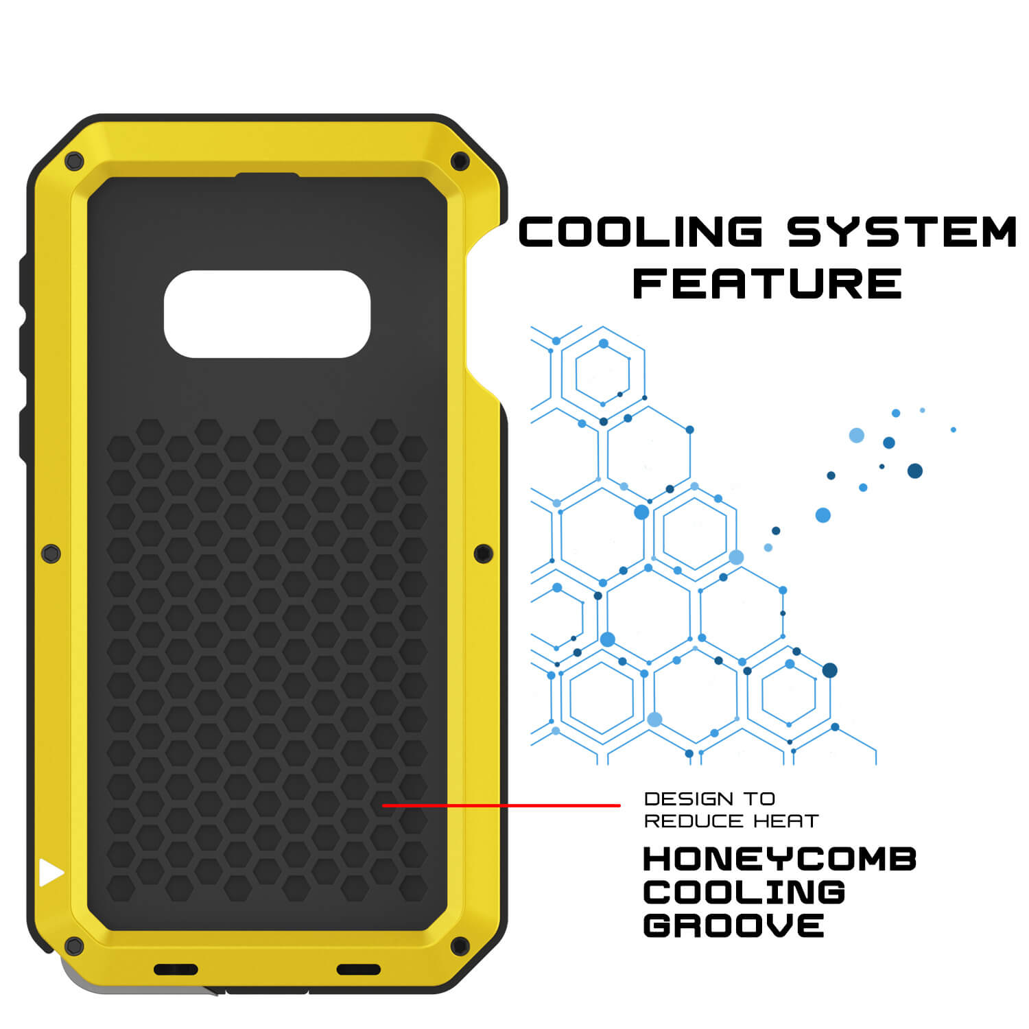 Galaxy S10e Metal Case, Heavy Duty Military Grade Rugged Armor Cover [Neon]