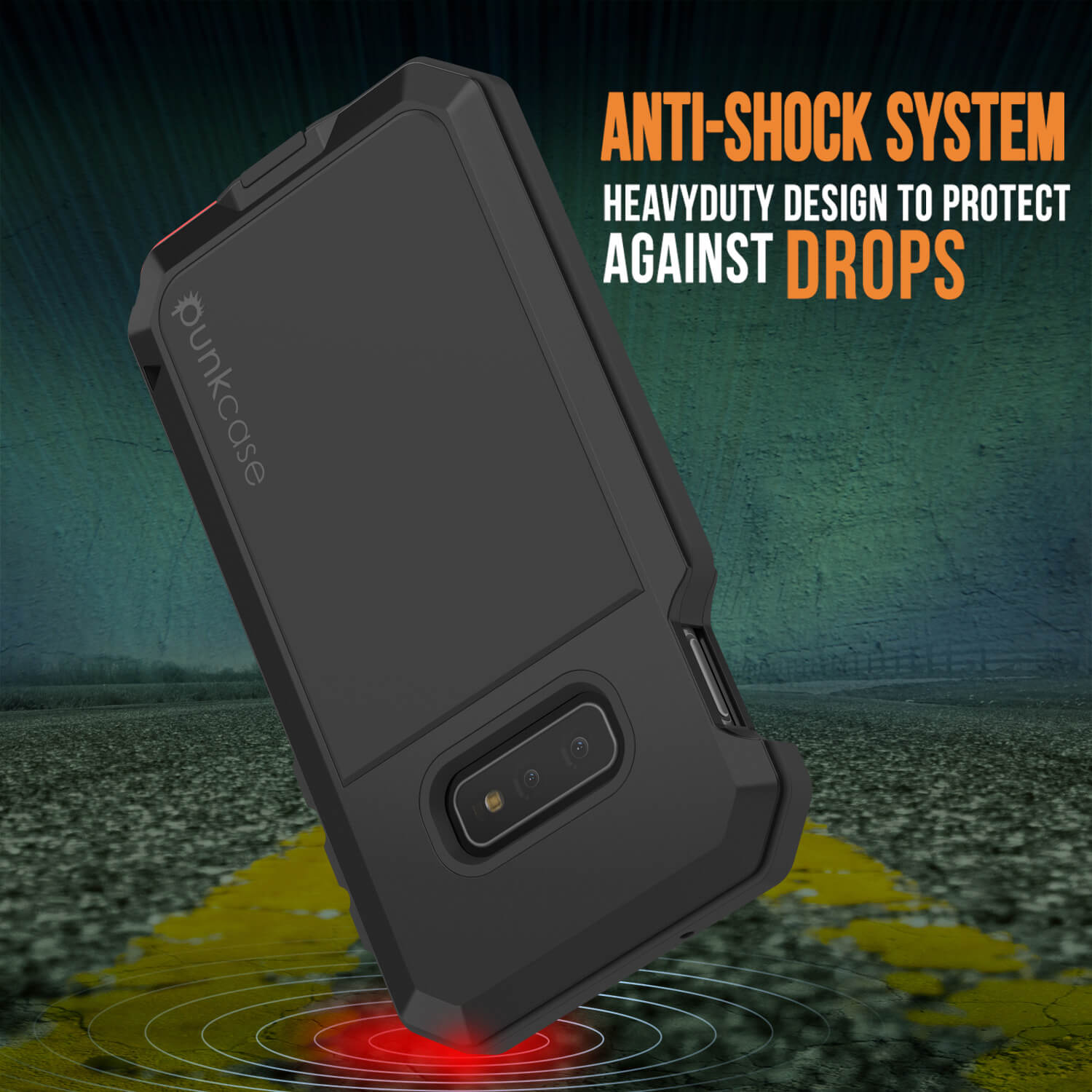 Galaxy S10e Metal Case, Heavy Duty Military Grade Rugged Armor Cover [Black]