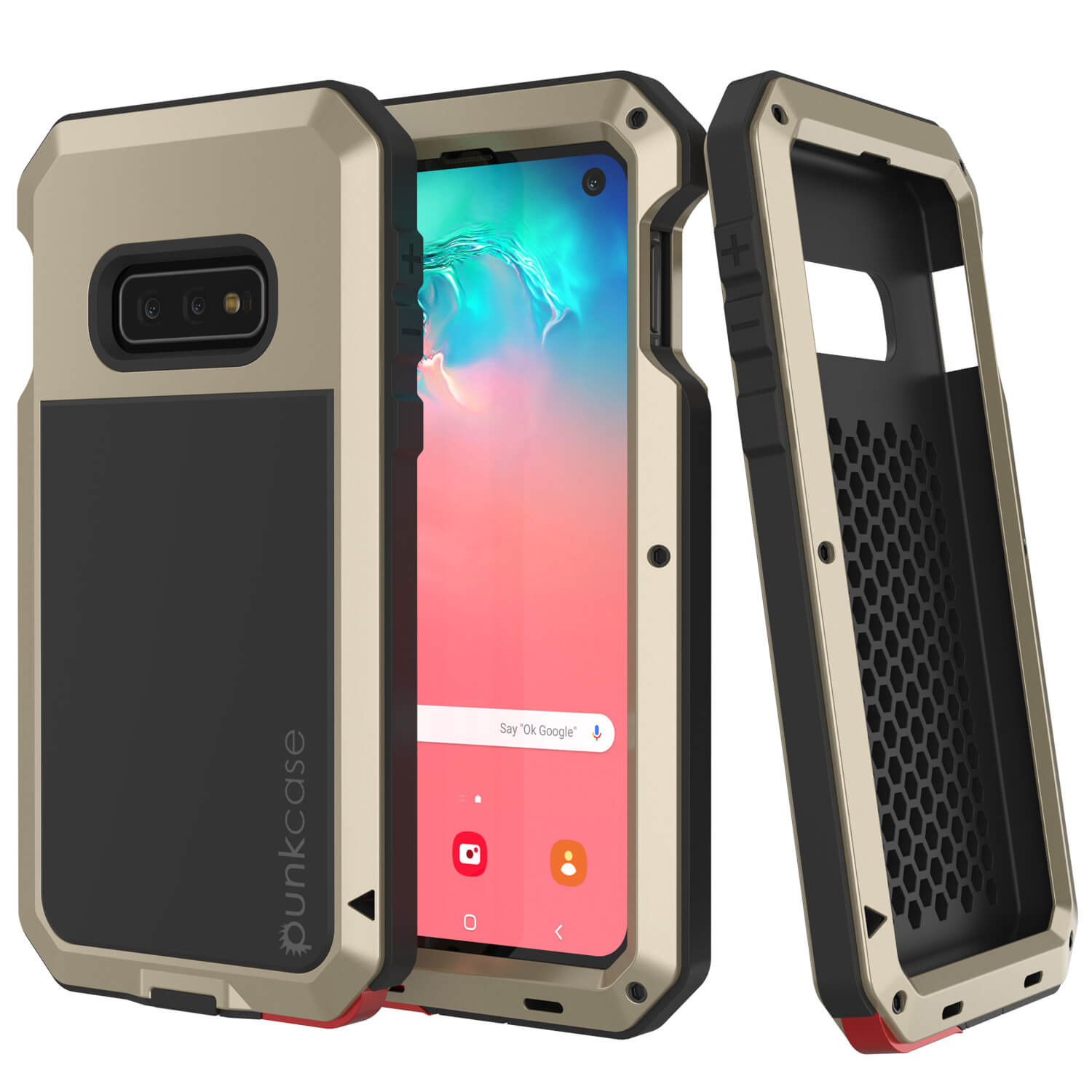 Galaxy S10e Metal Case, Heavy Duty Military Grade Rugged Armor