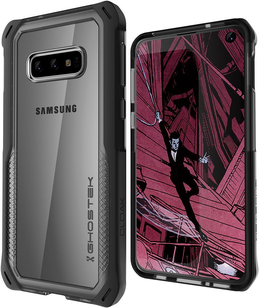 Galaxy S10e Clear Protective Case | Cloak 4 Series [Black]