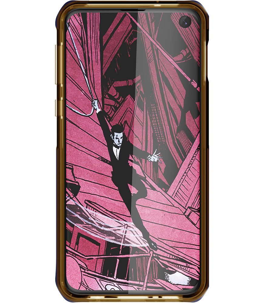 Galaxy S10e Clear Protective Case | Cloak 4 Series [Blue/Gold]