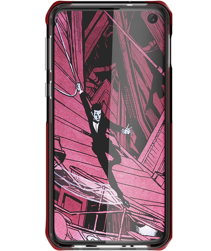 Galaxy S10 Lite Clear Protective Case | Cloak 4 Series [Red]