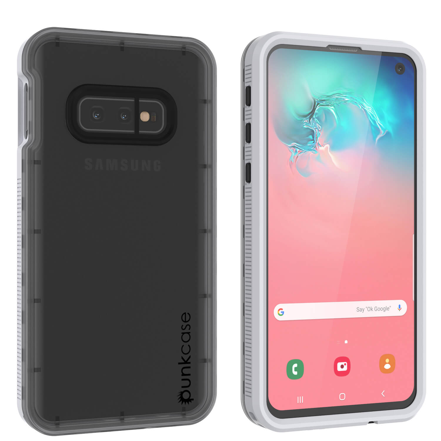 Galaxy S10e Waterproof Case, Punkcase StudStar White Thin 6.6ft Underwater IP68 Shock/Snow Proof