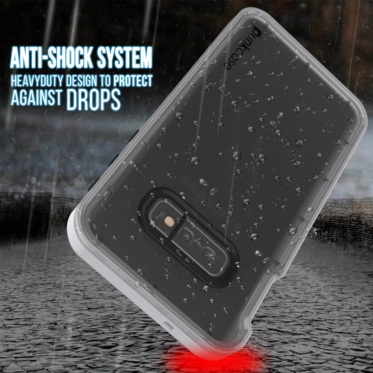 Galaxy S10e Waterproof Case, Punkcase StudStar White Thin 6.6ft Underwater IP68 Shock/Snow Proof
