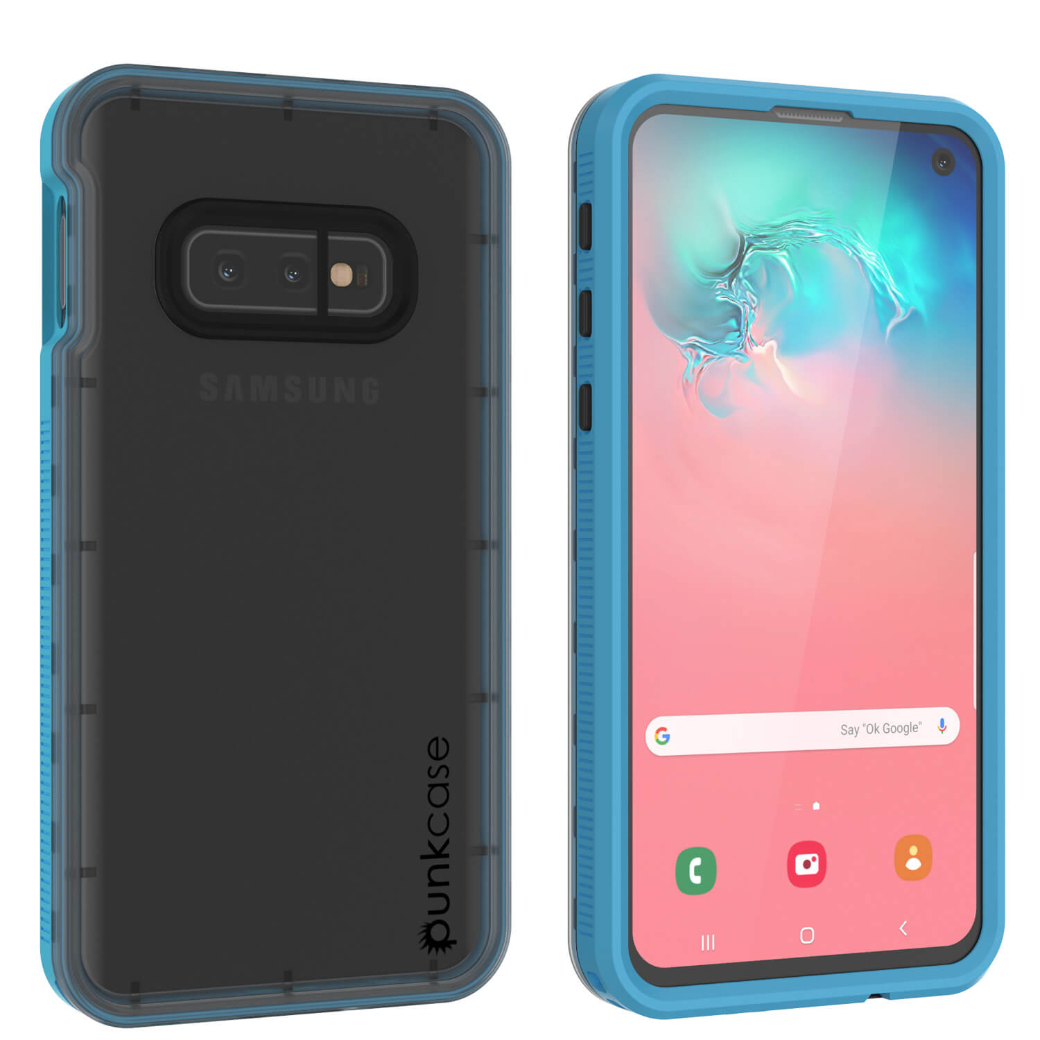Galaxy S10e Waterproof Case PunkCase StudStar Light Blue Thin 6.6ft Underwater IP68 ShockProof
