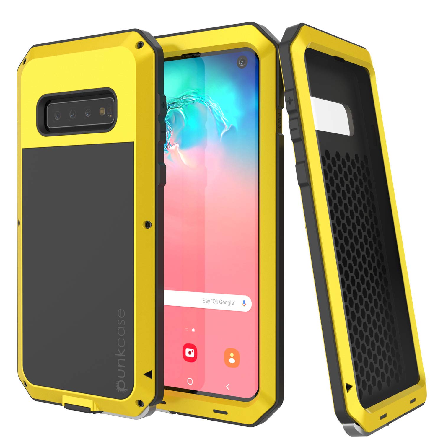Galaxy S10 Metal Case, Heavy Duty Military Grade Rugged Armor