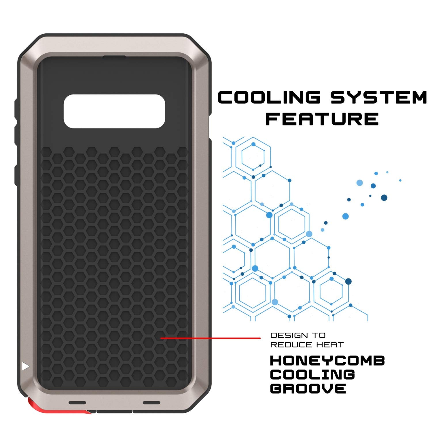 Galaxy S10+ Plus Metal Case, Heavy Duty Military Grade Rugged Armor Cover [Neon]