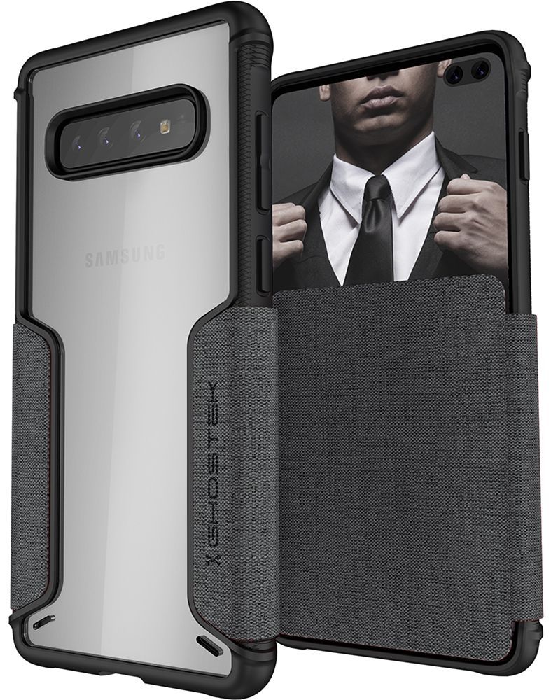 Galaxy S10+ Plus Wallet Case | Exec 3 Series [Grey]