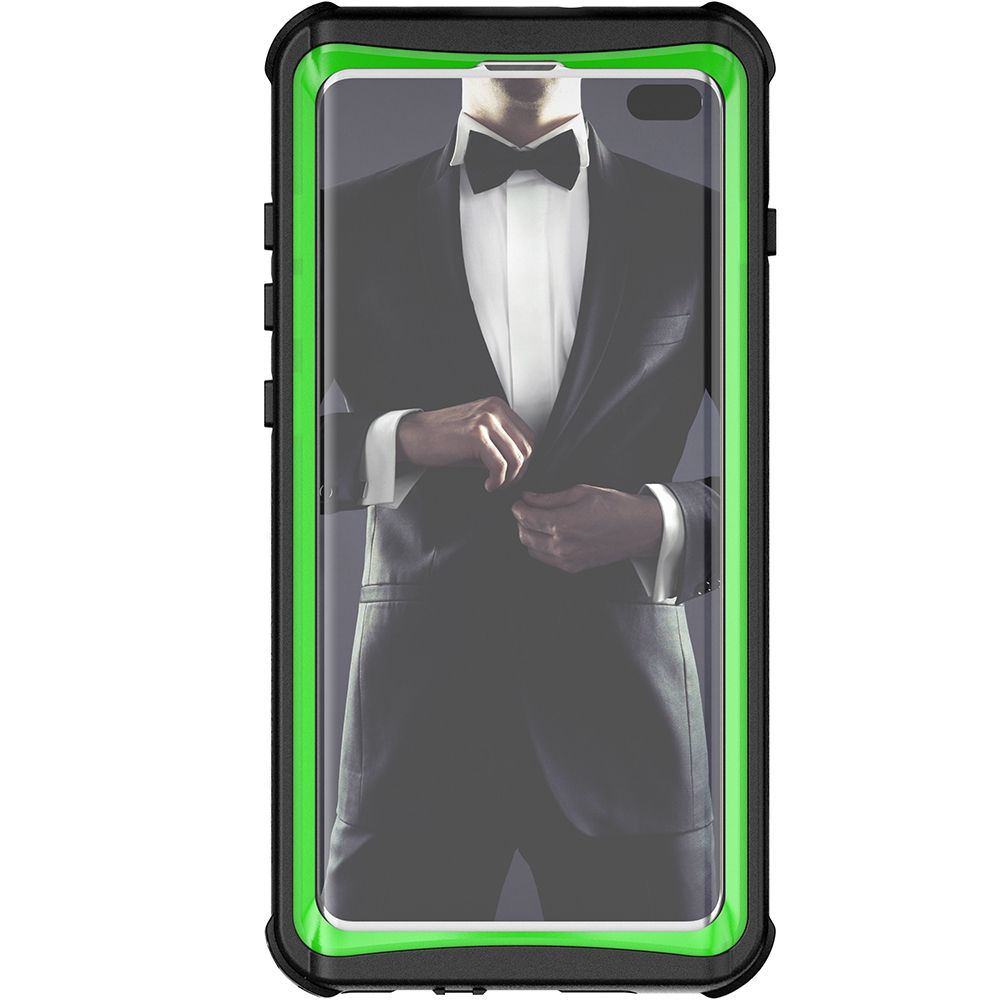 Galaxy S10+ Plus Rugged Waterproof Case | Nautical 2 Series [Green]