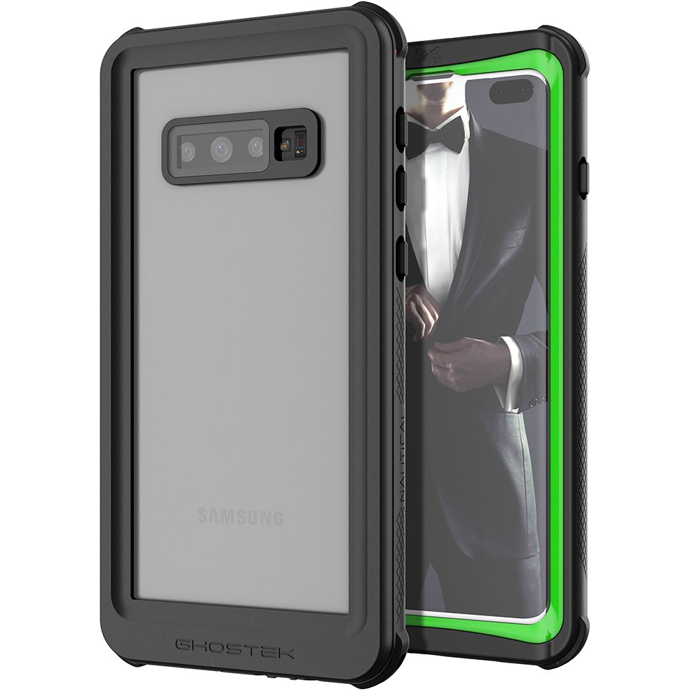 Galaxy S10+ Plus Rugged Waterproof Case | Nautical 2 Series [Green]