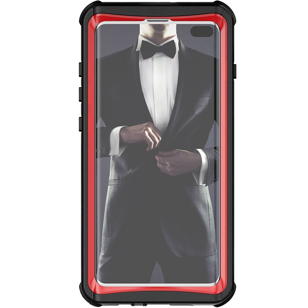 Galaxy S10+ Plus Rugged Waterproof Case | Nautical 2 Series [Red]