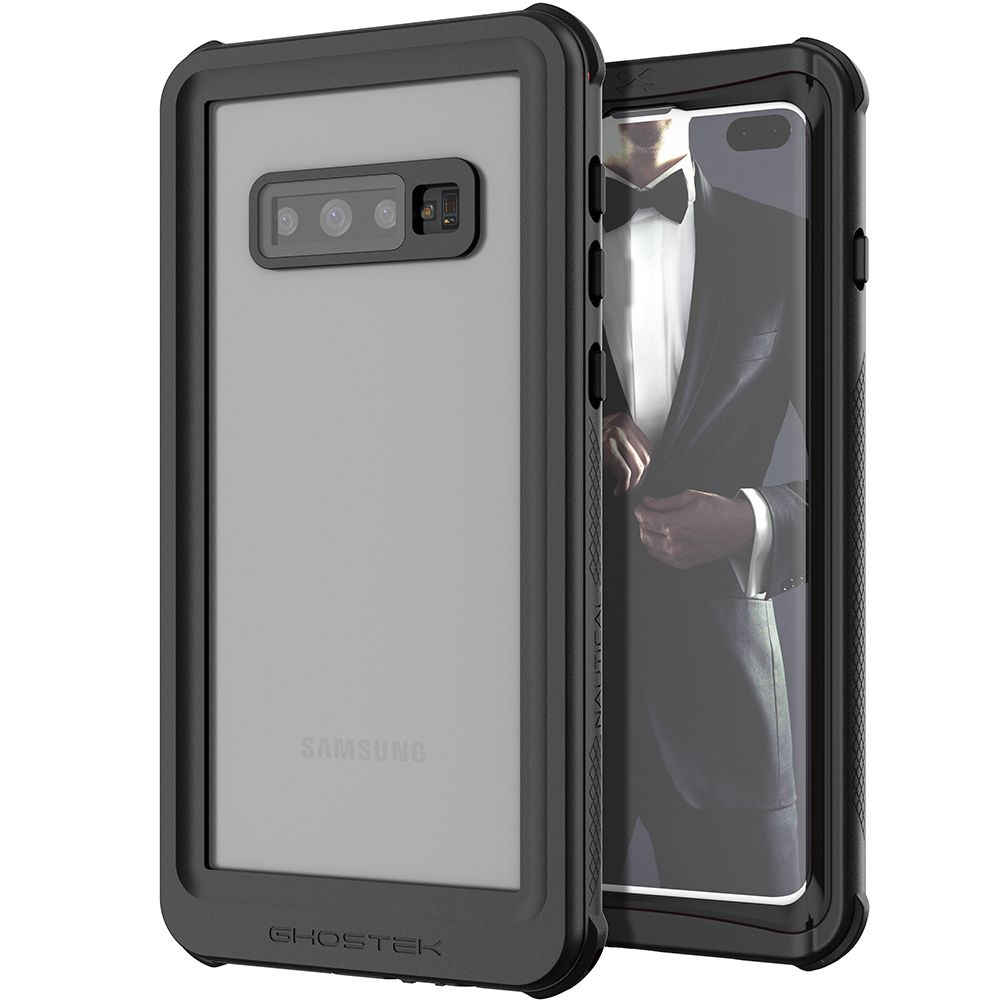Galaxy S10+ Plus Rugged Waterproof Case | Nautical 2 Series [Black]