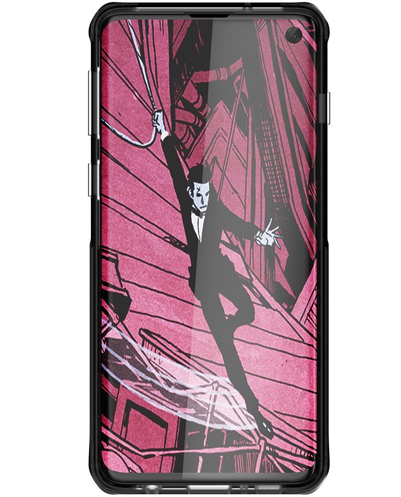 Galaxy S10 Clear Protective Case | Cloak 4 Series [Black]