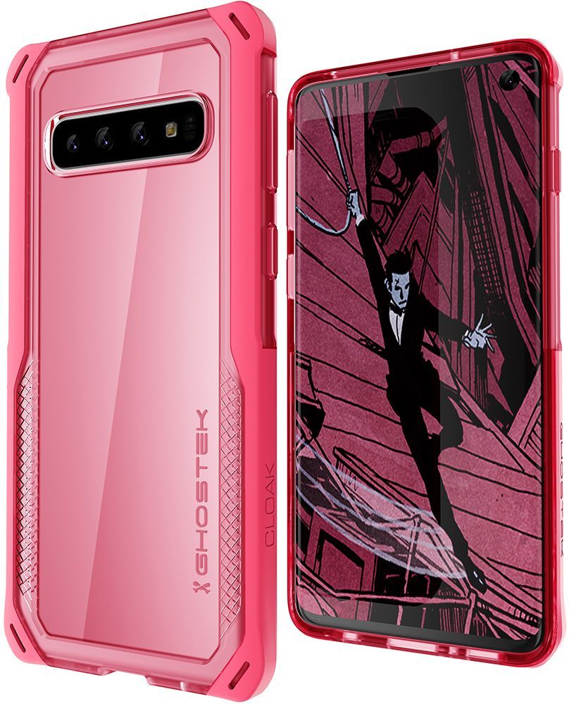 Galaxy S10 Clear Protective Case | Cloak 4 Series [Pink]